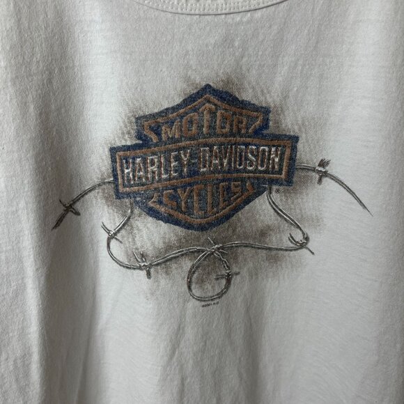 Vintage Y2K Harley Davidson Chandler AZ Tank Top Extra Large XL Adult White - Picture 8 of 16